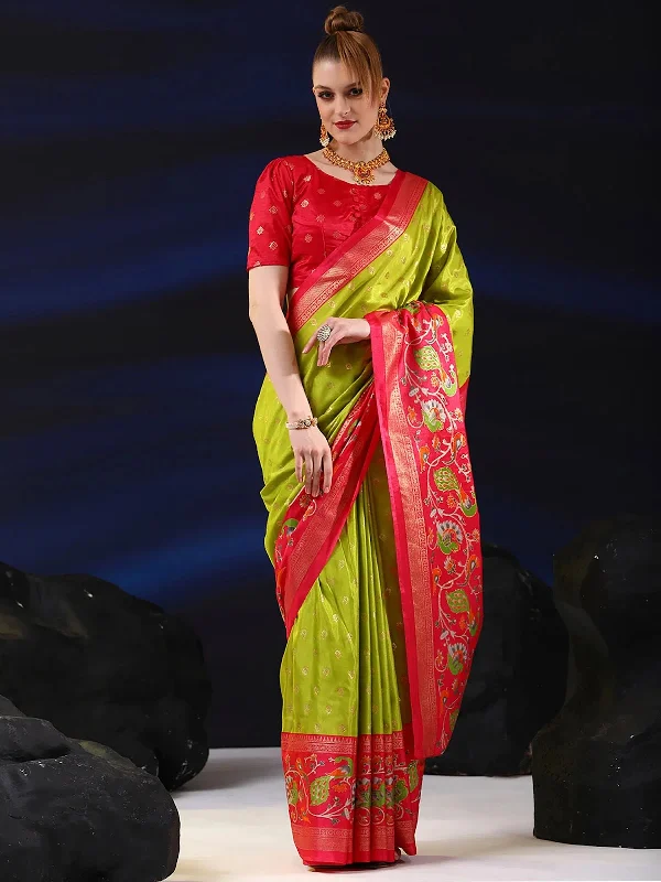 Saree Mall Women's Dola Light Green Printed Designer Saree With Blouse Piece-RAJWADI05D Sheer Sleeve Blouse Saree Mall Women's Dola Light Green Printed Designer Saree With Blouse Piece-RAJWADI05D Sheer Sleeve Blouse