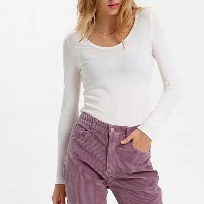 Frost Melon 2pcs/3pcs Long Sleeve Viscose Womens Shirt-- Notch Collar Peter Pan Collar Cowl Neck