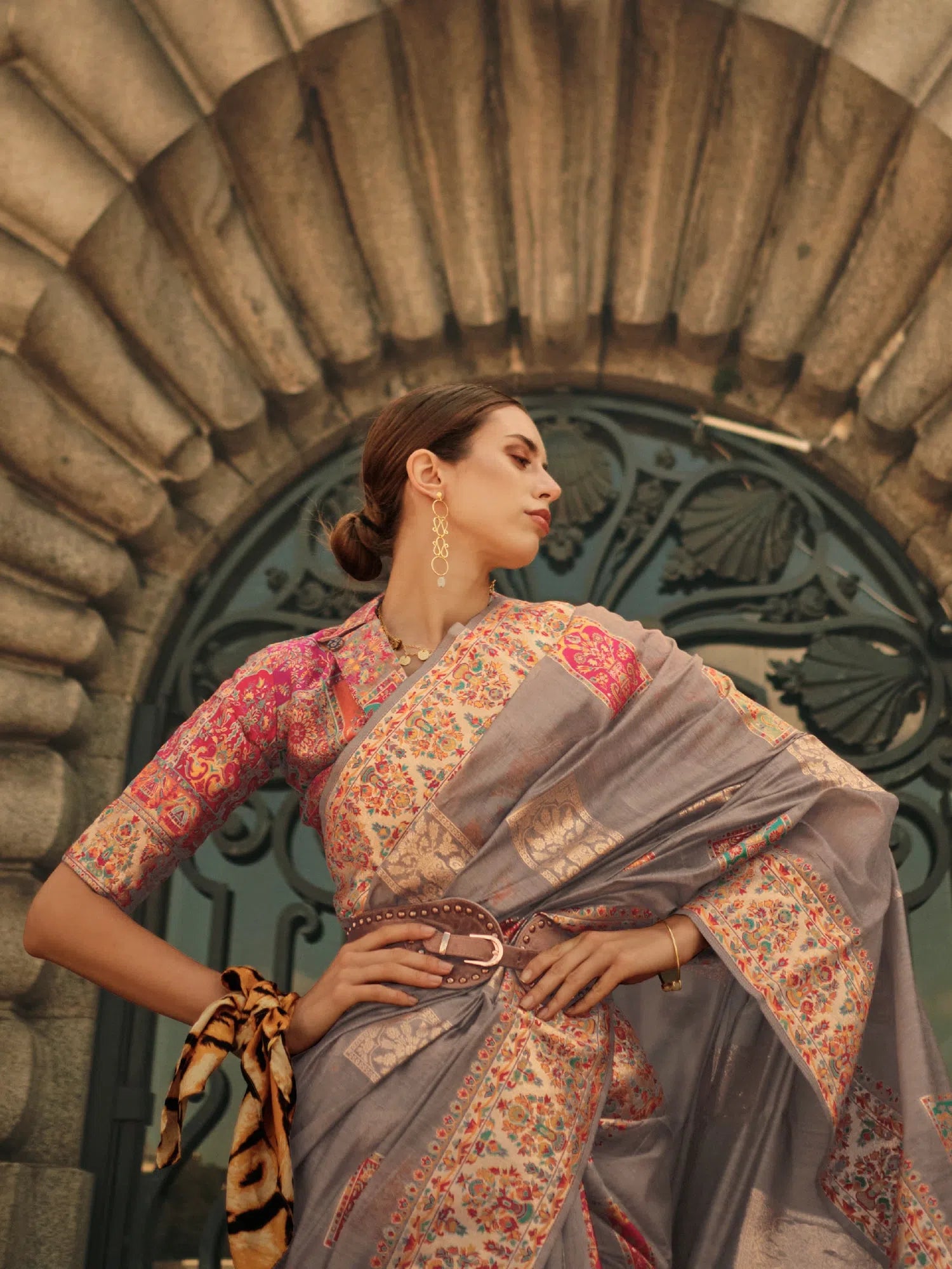 Saree Mall Women's Blend Grey Woven Design Designer Saree With Blouse Piece-KHDIJA343009 Elegant Silk Blouse Saree Mall Women's Blend Grey Woven Design Designer Saree With Blouse Piece-KHDIJA343009 Elegant Silk Blouse