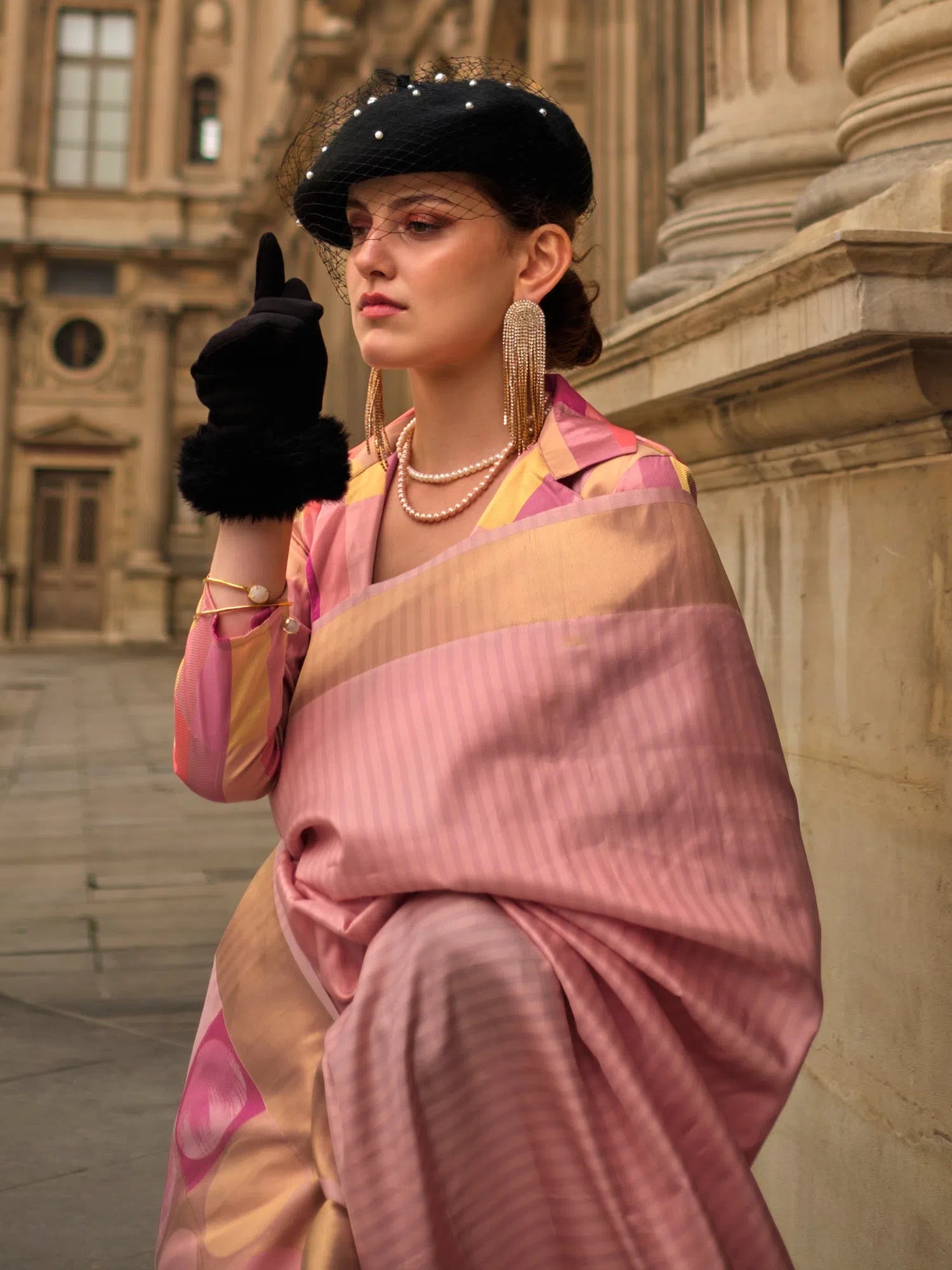 Saree Mall Women's Soft Peach Woven Design Designer Saree With Blouse Piece-KUBE345005 Modern Oversized Blouse Saree Mall Women's Soft Peach Woven Design Designer Saree With Blouse Piece-KUBE345005 Modern Oversized Blouse