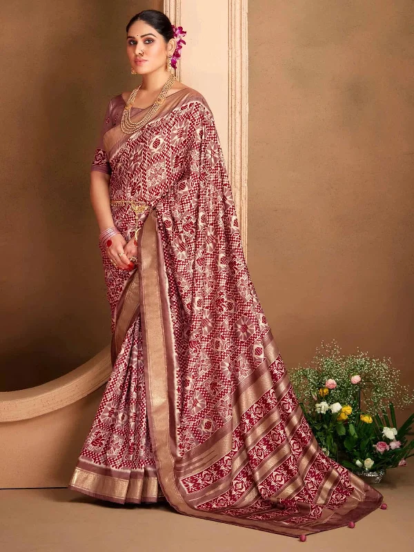 Saree Mall Women's Blend Mauve Woven Design Designer Saree With Blouse Piece-ADWTYA1006 Collared Satin Blouse Saree Mall Women's Blend Mauve Woven Design Designer Saree With Blouse Piece-ADWTYA1006 Collared Satin Blouse
