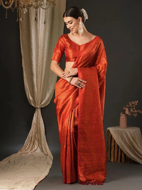 Saree Mall Women's Blend Red Woven Design Designer Saree With Blouse Piece-YARYA609 Embellished Collar Blouse Saree Mall Women's Blend Red Woven Design Designer Saree With Blouse Piece-YARYA609 Embellished Collar Blouse
