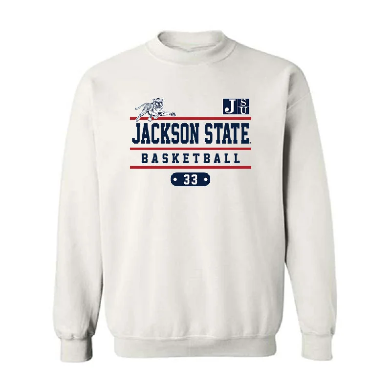 Jackson State - NCAA Women's Basketball : Amaya Barnes - Classic Fashion Shersey Crewneck Sweatshirt Hoodie with Slim Fit Tailored Modern