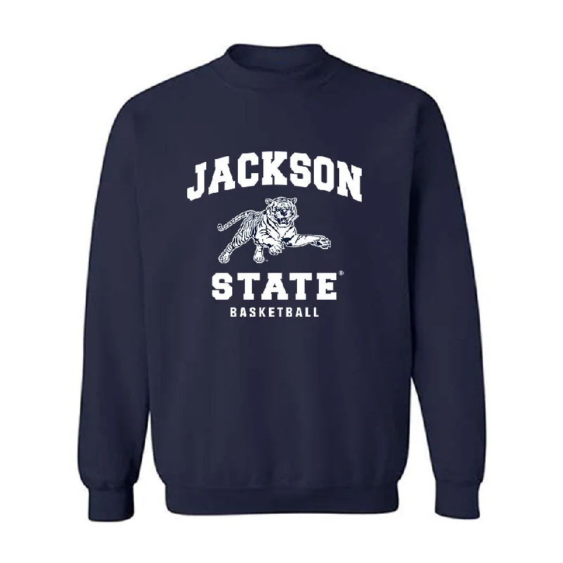Jackson State - NCAA Women's Basketball : Diaka Berete - Crewneck Sweatshirt Hoodie with Puffed Sleeves Voluminous Trendy