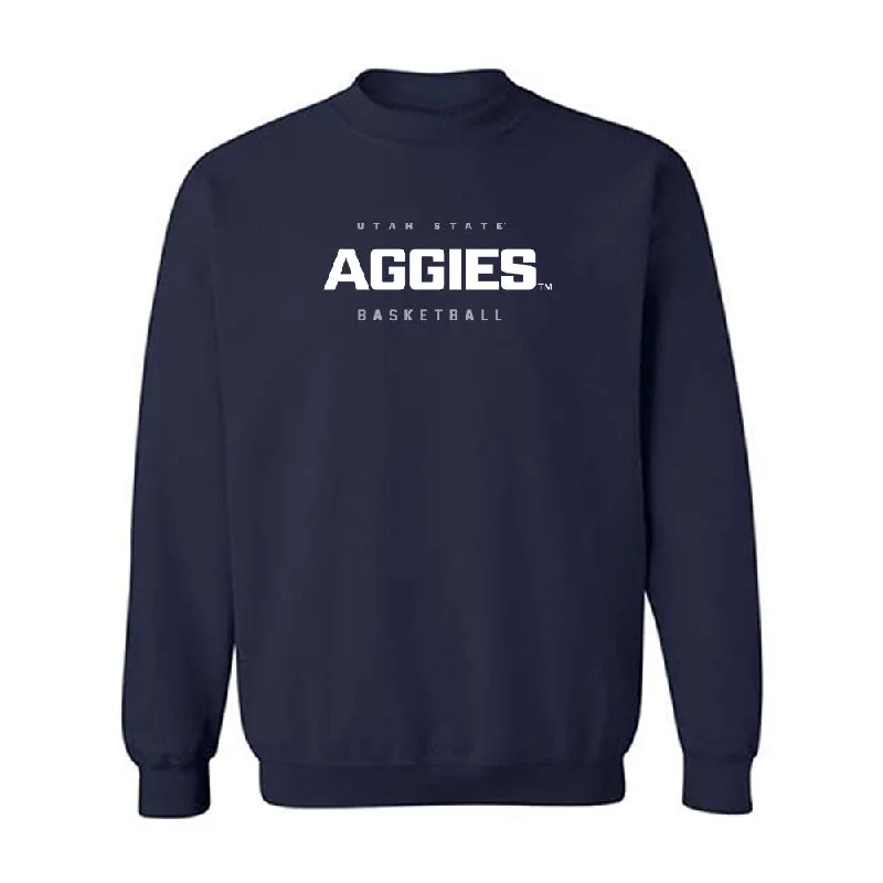 Utah State - NCAA Women's Basketball : Carlie Latta - Crewneck Sweatshirt Hoodie with Elastic Waist Stretchable Comfortable