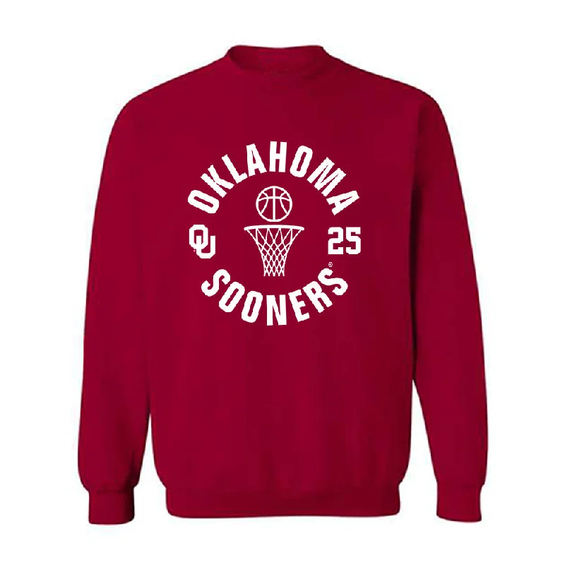 Oklahoma - NCAA Women's Basketball : Landry Allen - Sports Shersey Crewneck Sweatshirt Hoodie with Ribbed Hem Stretchable Secure Oklahoma - NCAA Women's Basketball : Landry Allen - Sports Shersey Crewneck Sweatshirt Hoodie with Ribbed Hem Stretchable Secure