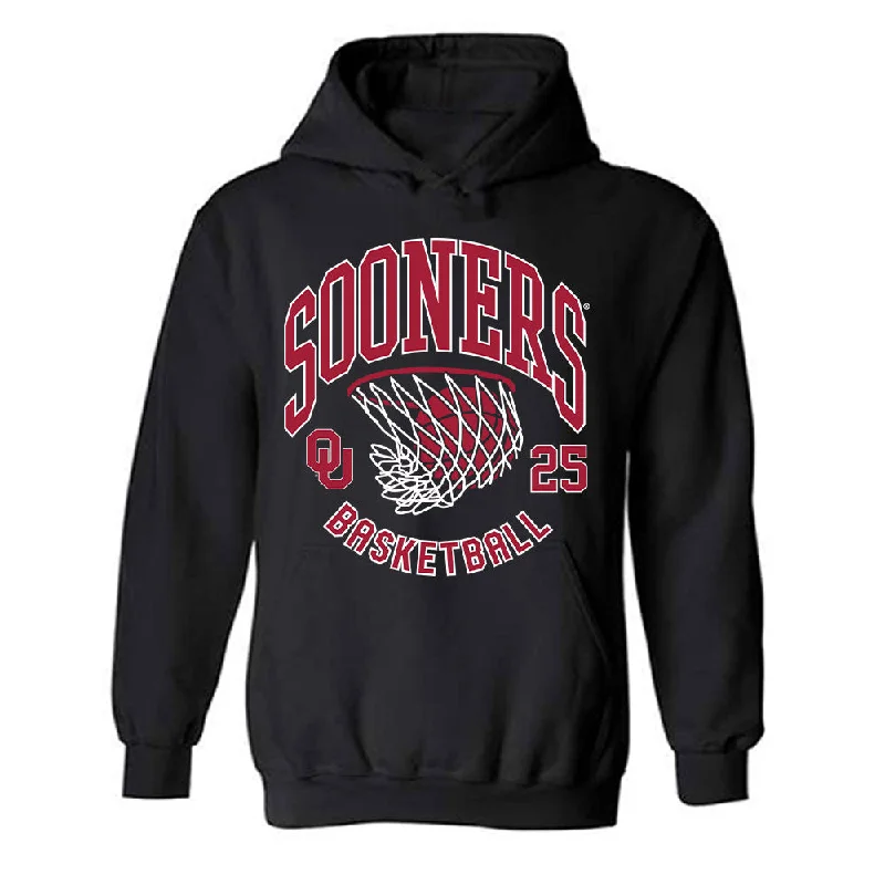 Oklahoma - NCAA Women's Basketball : Landry Allen - Sports Shersey Hooded Sweatshirt Hoodie with Stripes Bold Sporty Oklahoma - NCAA Women's Basketball : Landry Allen - Sports Shersey Hooded Sweatshirt Hoodie with Stripes Bold Sporty