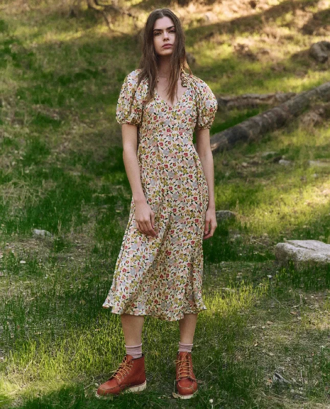 Dress The Hyacinth Floating-Petals-Flor Tunics Fashionable chic