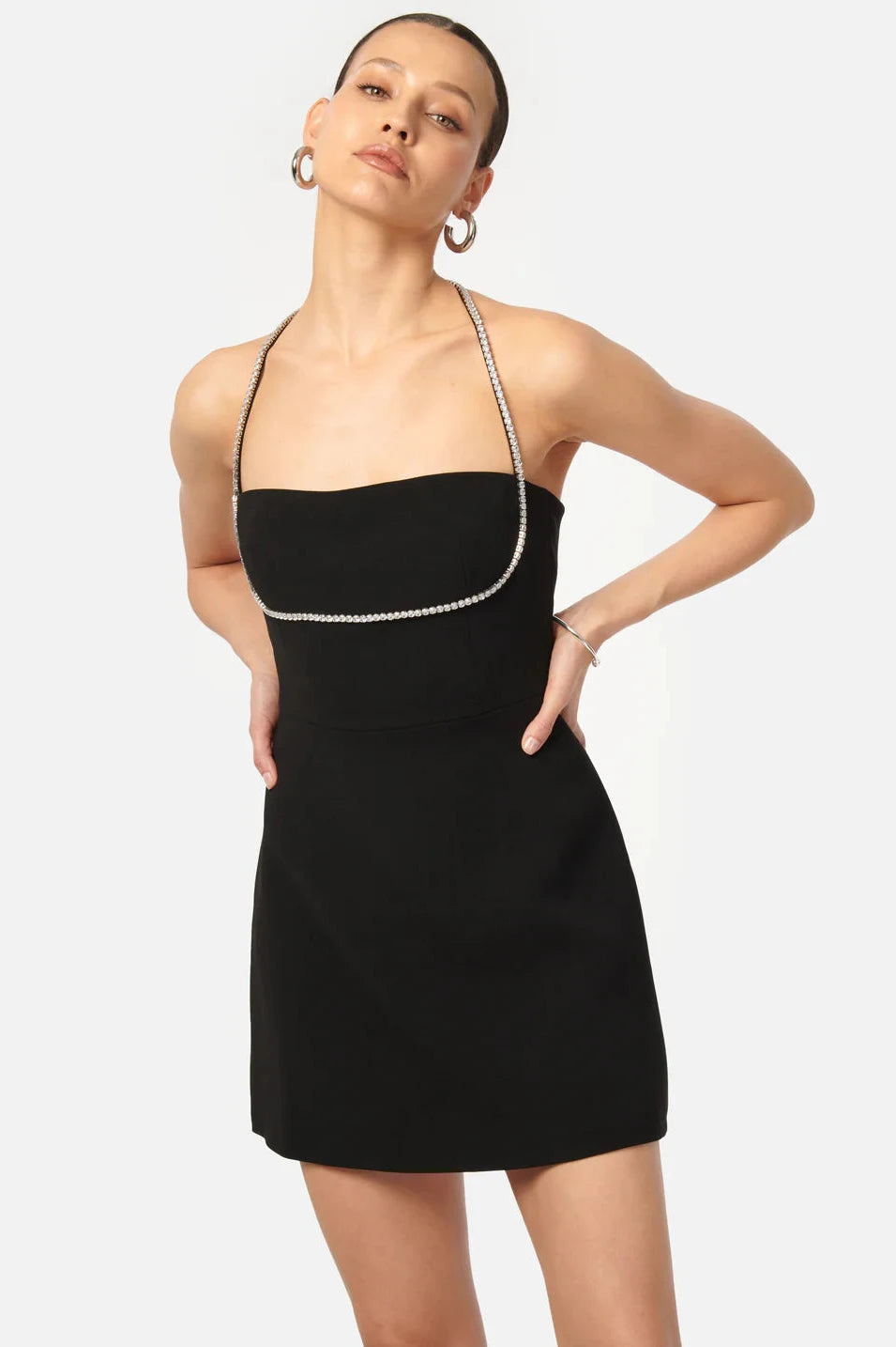 SAYU MINI DRESS Fashionable Mini Dress with Slits