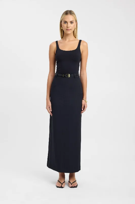 Oyster Midi Skirt asymmetrical skirt cut