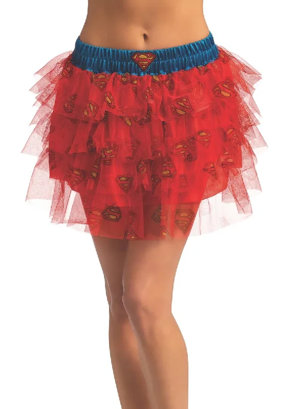 Officially Licensed Womens Supergirl Sequin Costume Skirt lace skirt romantic