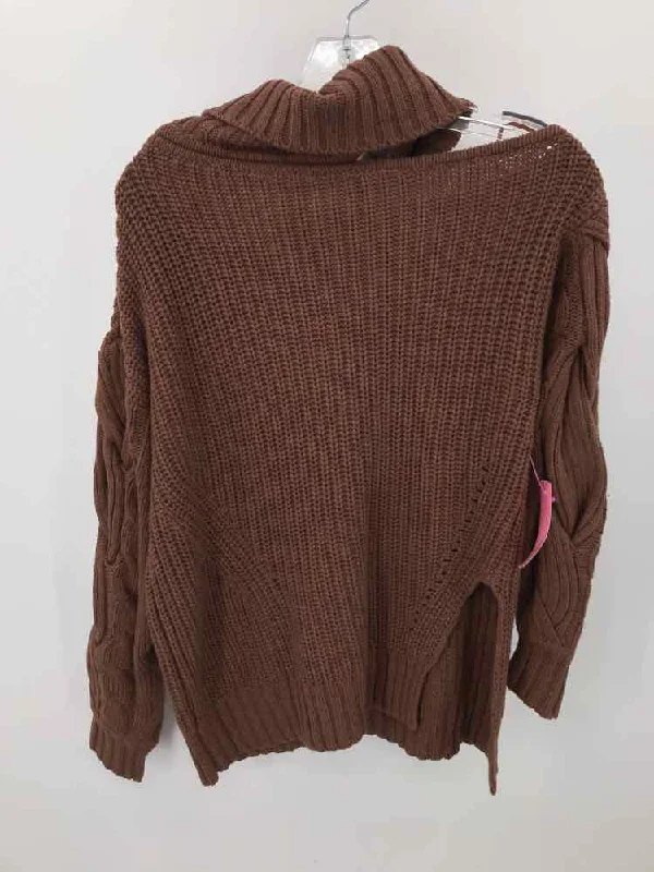 Pre-Owned ASTR Brown Size XS Sweater High Neck Crew Neck V-Neck