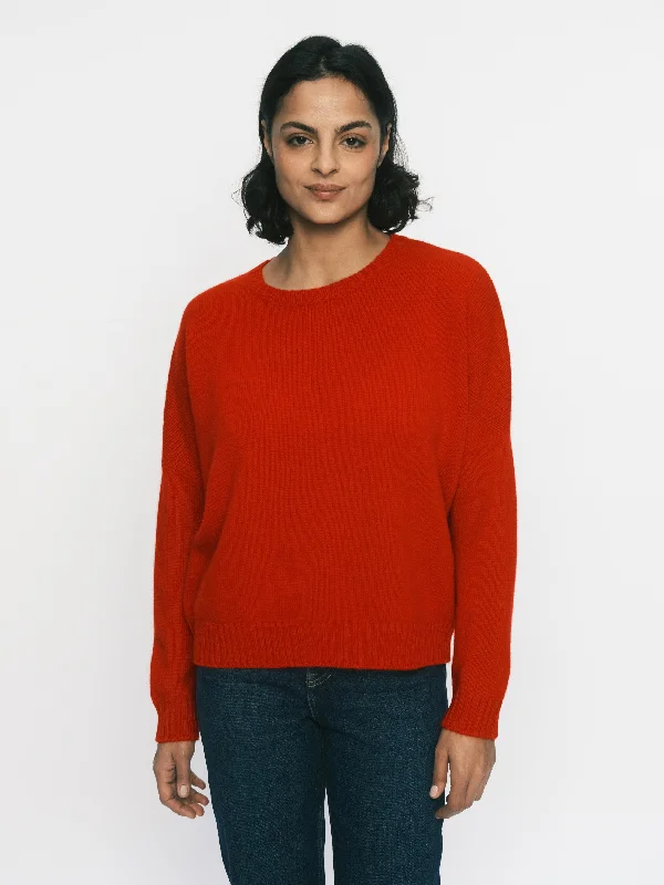 THE TRAPEZE SWEATER | CARDINAL Toggled Drawstring Belted