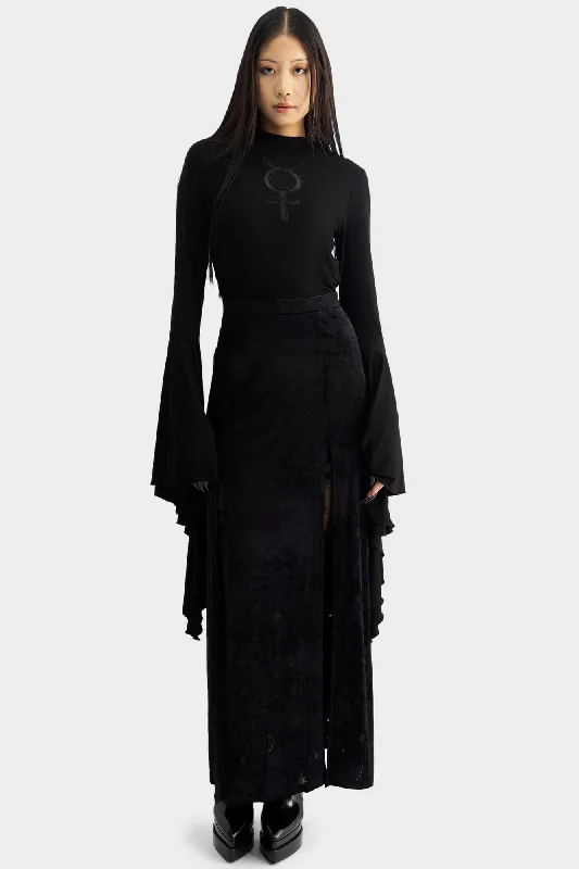 Coma Star Maxi Skirt boho skirt vibe