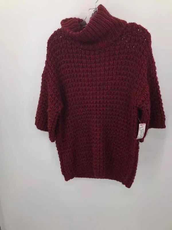 Pre-Owned Plenty Tracy Reese Red Size XS Turtleneck Sweater Ribbed Striped Patterned