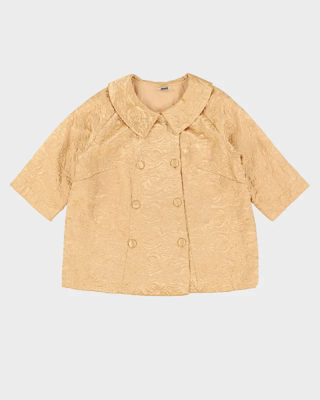 Vintage 1970s Gold Embroidered Evening Jacket - L Corduroy Jacket Velvet Jacket Brocade Jacket Vintage 1970s Gold Embroidered Evening Jacket - L Corduroy Jacket Velvet Jacket Brocade Jacket