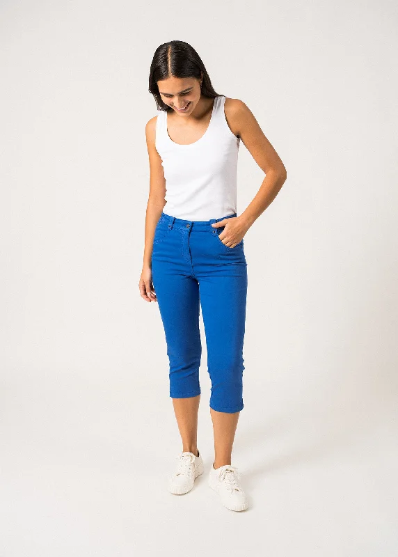 Elodie three quarters pants - in cotton, comfort fit (MER) Casual Wide Pants
