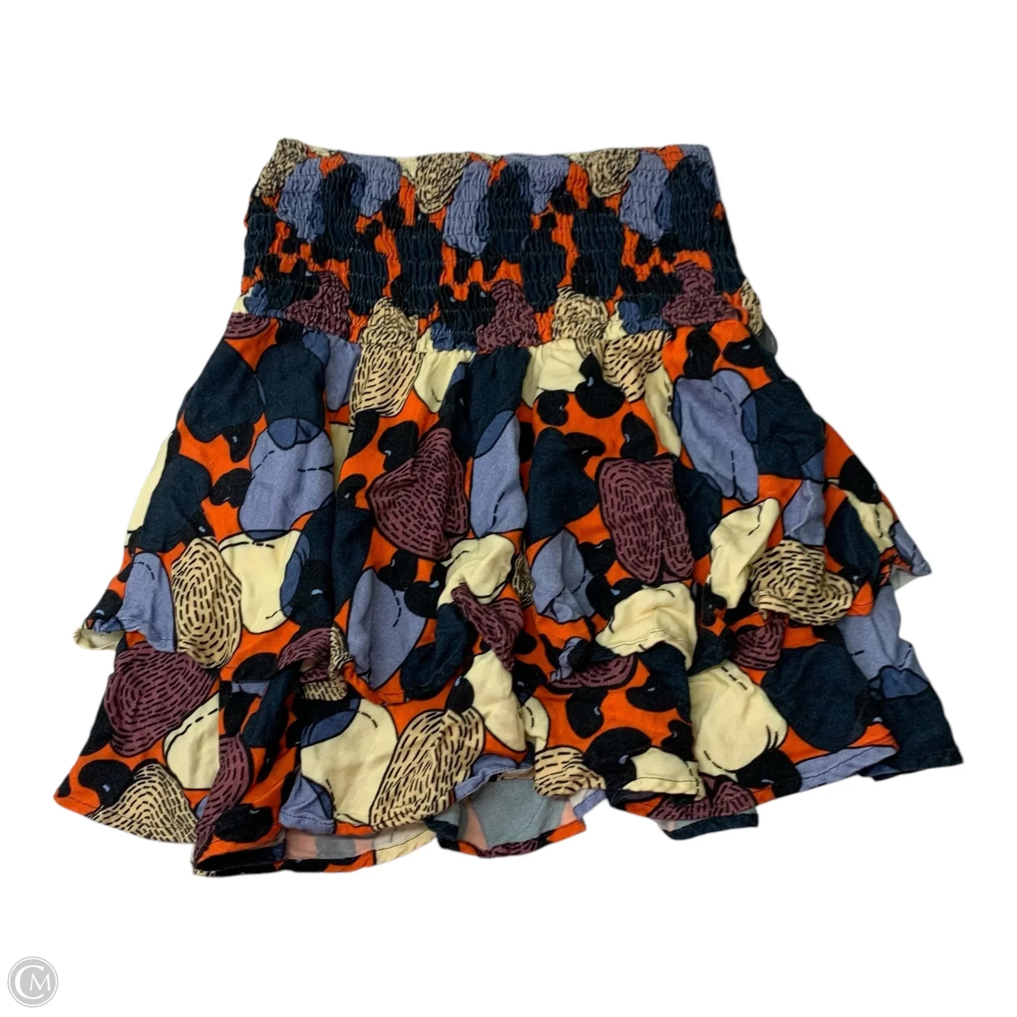 Skirt Designer By Farm Rio In Multi-colored, Size: Xs chiffon skirt floaty