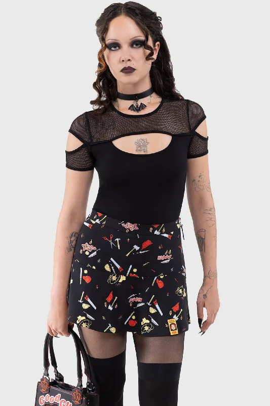 It's Time To Play Mini Skirt chiffon skirt delicate