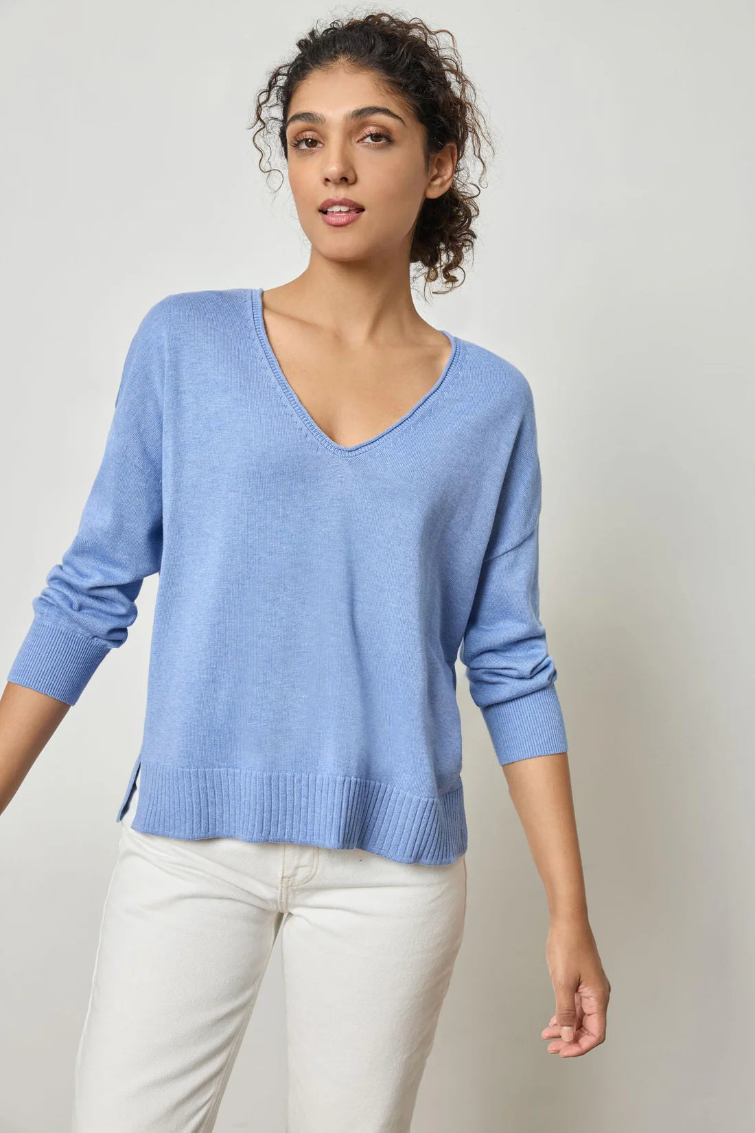 Lilla P Drop Shoulder Sweater Fleece Sweater Nylon Polyester
